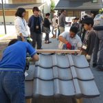 親子瓦葺き体験セミナー＠平成の京町家　１０月１５日