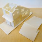 3Dプリンターで建築模型を作ってみました。