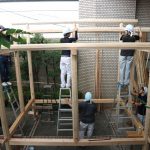 小屋建設プロジェクト−5  仮組み　　7月25日