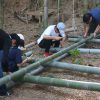 竹林木匠塾2020−3　竹小屋のフレームをつくる　８月９日