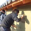 茶園小屋建設−26　ずっと土壁塗り　12月24日〜1月18日