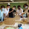 構造模型をつくる　建築科１年設計製図授業から　５月２４日