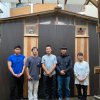 卒業制作東山五条町家改修チーム　壺棚小屋完成！　6月22日
