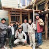 東山五条町家改修2022−１０　　土壁塗り　　12月〜1月