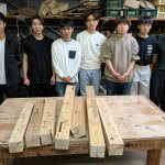 新2年大工チームの金輪継練習　　　　　5月8~15日