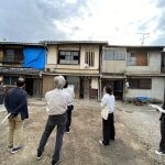 上京区路地町家の再生2025 の１　　小解体済み現状を見学　5月27日