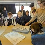 建築科1年生　小美術館設計中間発表　　12月19日